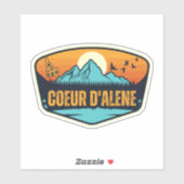 Coeur d'Alene, Idaho Aufkleber (Blatt)