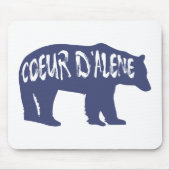 Coeur d'Alene Idaho Bear Mousepad (Vorne)