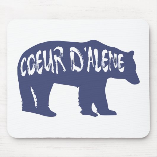 Coeur d'Alene Idaho Bear Mousepad (Vorne)