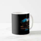 Coeur D'Alene Idaho Bear Starry Night Travel Kaffeetasse (VorderseiteRechts)