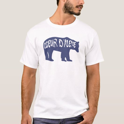Coeur d'Alene Idaho Bear T-Shirt (Vorderseite)