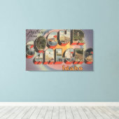 Coeur d'Alene, Idaho - Große Briefszenen Leinwanddruck (Insitu (Holzboden))