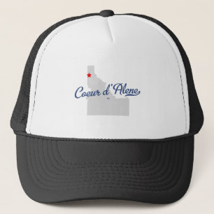 Coeur D'alene Idaho Identifikations-Shirt Truckerkappe