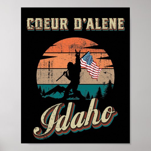 Coeur d'Alene Idaho Poster (Vorne)