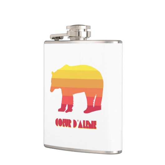 Coeur d'Alene Idaho Rainbow Bear Flachmann (Links)