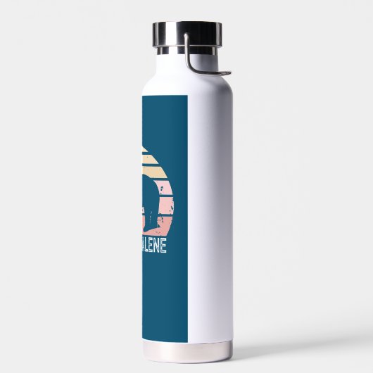 Coeur d'Alene Idaho Retro Bear Trinkflasche (Links)