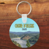 Coeur d'Alene Idaho Souvenir Schlüsselanhänger (Vorderseite)