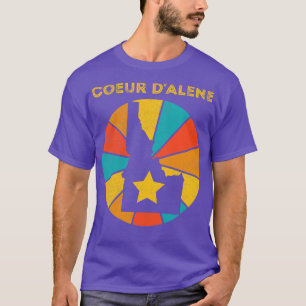 Coeur dAlene Idaho Vintag gebeugtes Souvenir T-Shirt