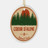 Coeur D'Alene National Forest Keramik Ornament (Rechts)