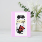 Coeur En Compote Postkarte (Stehend Vorderseite)