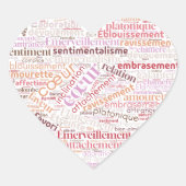 coeur Herz-Aufkleber (Vorderseite)