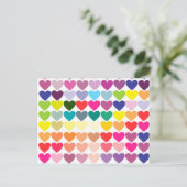 Coeurs Postkarte (Stehend Vorderseite)