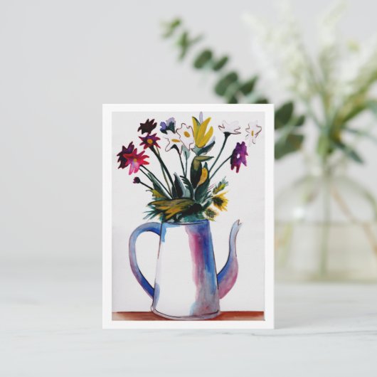 Cofee Pot Postkarte (Stehend Vorderseite)