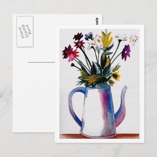 Cofee Pot Postkarte (Vorne/Hinten)