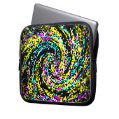 Cofetti-Spirale Laptopschutzhülle (Vorderseite Links)