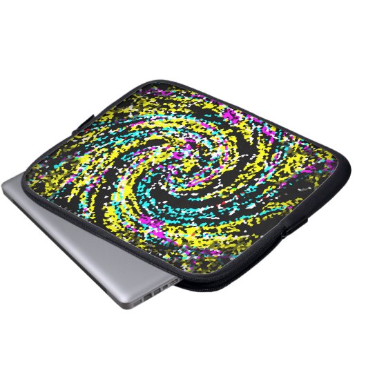 Cofetti-Spirale Laptopschutzhülle (Vorne Knopf)