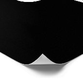 Coff-ee Funny Coughing Coffee Bean Pun Dark BG Poster (Ecke)