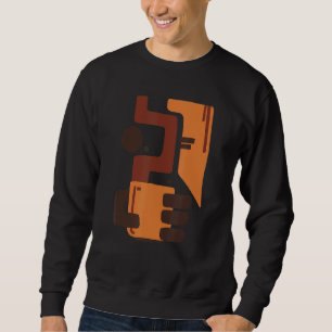 Coffe Abstrakt Surreal Cymbols Design Sweatshirt