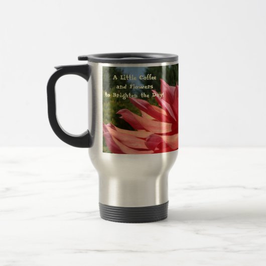 Coffe & Blume Brighten den Tag! Dahlia Blume Reisebecher (Links)
