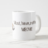 Coffe Cat Jumbo-Tasse (Vorderseite Rechts)