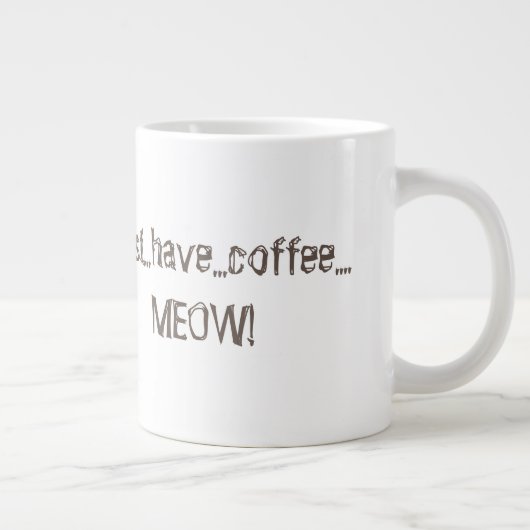Coffe Cat Jumbo-Tasse (Rechts)