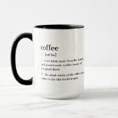 Coffe Definition Witziges Geschenk für Kaffeepause Tasse (Links)