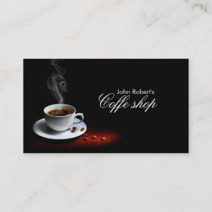 Coffe Geschäfts-Visitenkarte Visitenkarte