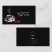 Coffe Geschäfts-Visitenkarte Visitenkarte (Vorne/Hinten)