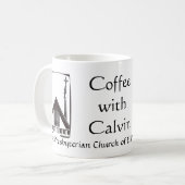 Coffe mit Calvin-Tasse Kaffeetasse (Vorderseite Links)