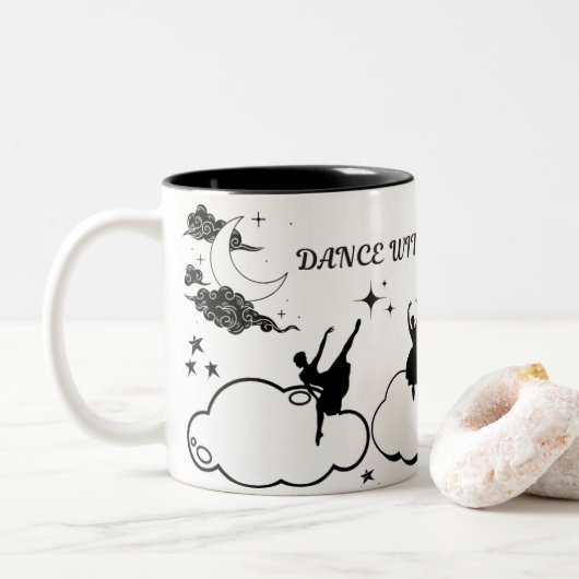 coffe mug zweifarbige tasse (Mit Donut)