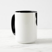 Coffe Schale der schwarzen Katze grüne Augen Tasse (Vorderseite Links)