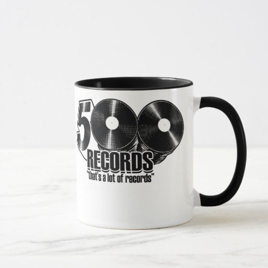 Coffe Tasse - 500 Plattenen-Logo (Rechts)
