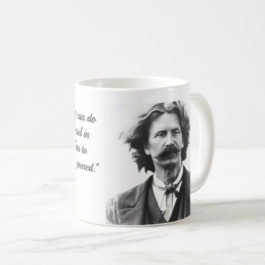 Coffe-Tasse mit Zitat über Zorn von Mark Twain Kaffeetasse (VorderseiteRechts)