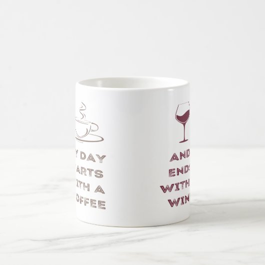 Coffe Wine Kaffeetasse (Mittel)