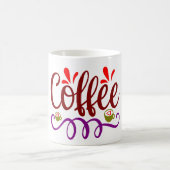 Coffe Wort und Herz in Tasse (Mittel)