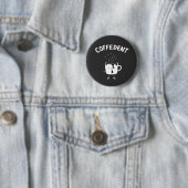 Coffedent Funny Kawaii Caffeine Cup Liebhaber Button (Beispiel)