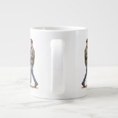 Coffee & a Black Lab Start the Day Right Jumbo-Tasse (Rückseite)