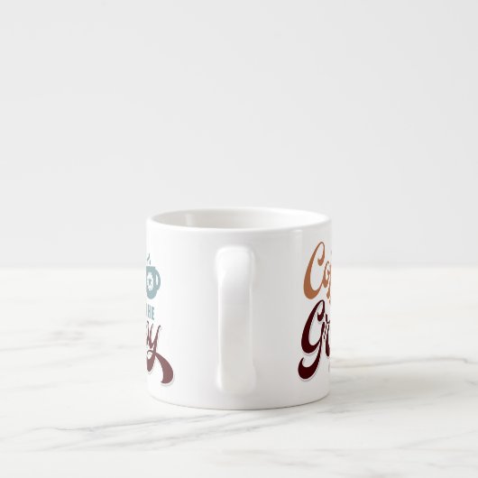 Coffee a Day for Coffee Lover Gift  Espressotasse (Rückseite)