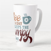 Coffee a Day for Coffee Lover Gift Milchtasse (Rechte Ecke)