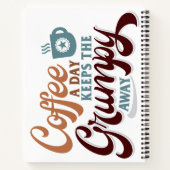 Coffee a Day for Coffee Lover Gift  Notizblock (Rückseite)