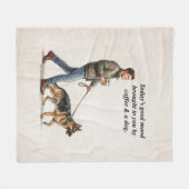 Coffee & a German Shepherd Make Today Better Fleecedecke (Vorderseite (Horizontal))