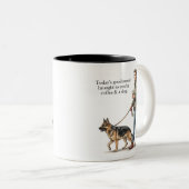 Coffee & a German Shepherd Make Today Better Zweifarbige Tasse (VorderseiteRechts)