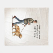 Coffee & a Golden Make Today Better Fleecedecke (Vorderseite (Horizontal))