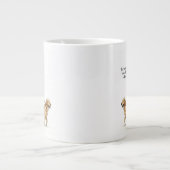 Coffee & a Golden Start the Day Right Jumbo-Tasse (Vorderseite)