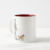 Coffee & a Sable Sheltie Make Today Better Zweifarbige Tasse (Vorderseite Links)