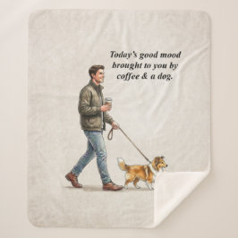 Coffee & a Sheltie Cozy Day Sherpadecke