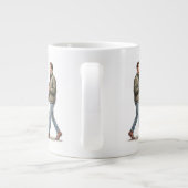 Coffee & a Sheltie Start the Day Right Jumbo-Tasse (Rückseite)