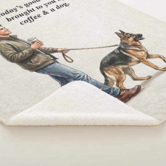 Coffee & a Shepherd Cozy Day Sherpadecke (3/4)