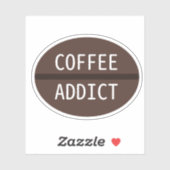 Coffee Addict-Aufkleber Aufkleber (Blatt)