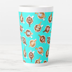 Coffee Addict Best Friends Trendy Girly Pastel Milchtasse